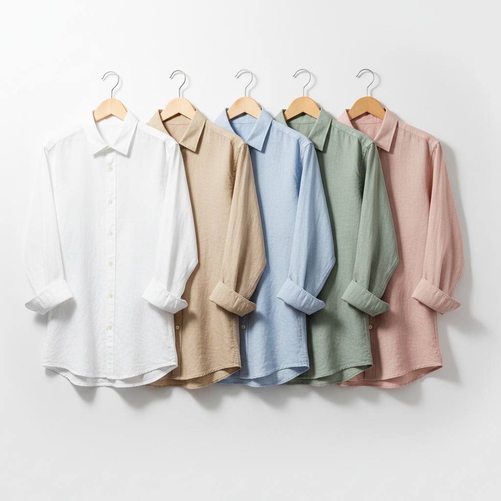 Long sleeve mens Linen shirt